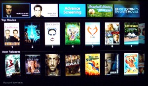 La selección de películas de la tienda americana de iTunes en Apple TV